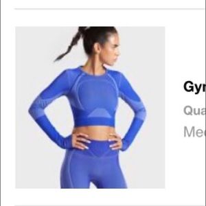 Gymshark seamless turbo crop top